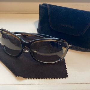 Tom Ford Jennifer Sunglasses (Transparent Brown)